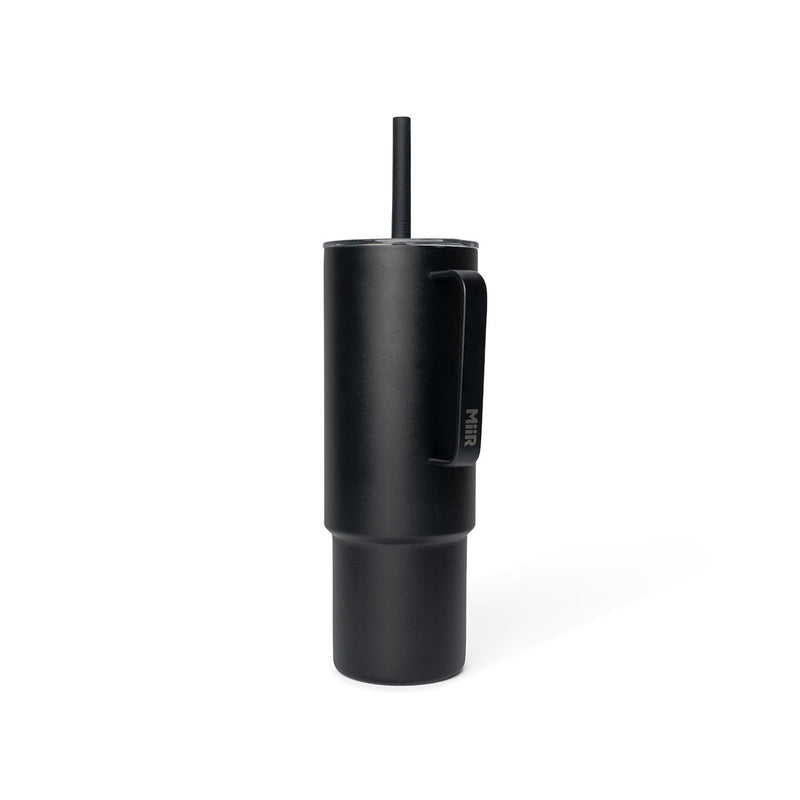 MiiR Stainless Steel Insulated All Day Straw Cup with Handle, Black, 32-oz A4