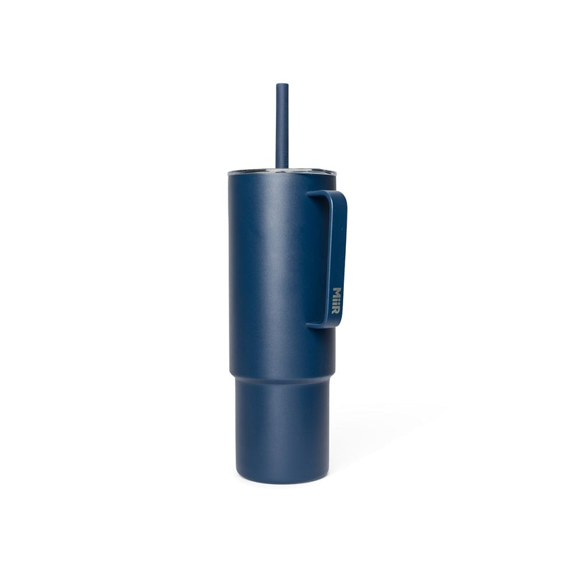 MiiR Stainless Steel Insulated All Day Straw Cup with Handle, Tidal Blue, 32-oz Y5