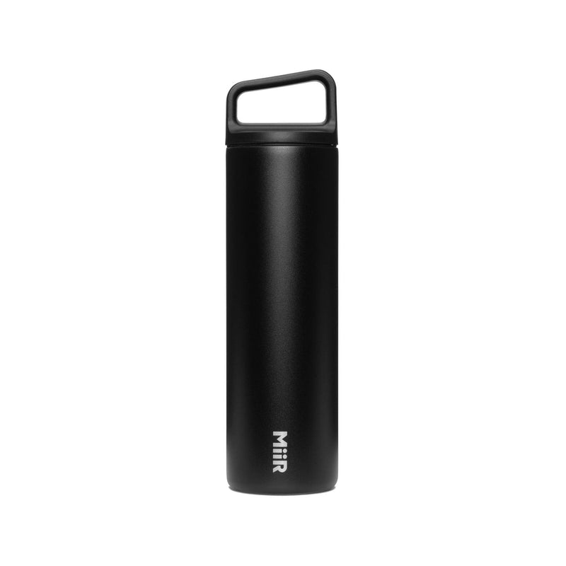 MiiR Wide Mouth Stainless Steel Insulated Travel Water Bottle, Black, 20-oz L9