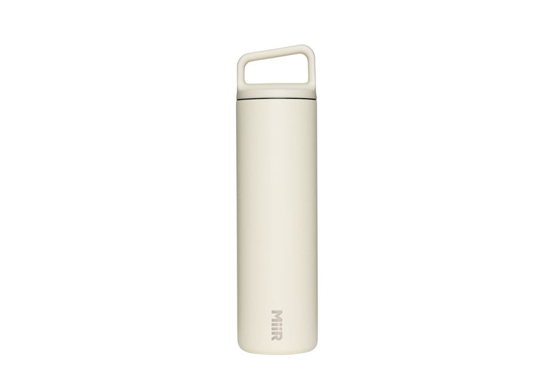 MiiR Wide Mouth Stainless Steel Insulated Travel Water Bottle, Sandstone White, 20-oz B2