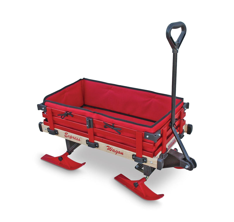 Millside Industries All-Season Foam Padded Seat Cushion & Side Pads For Convertible Wagon Sleigh/Sled, Red F7