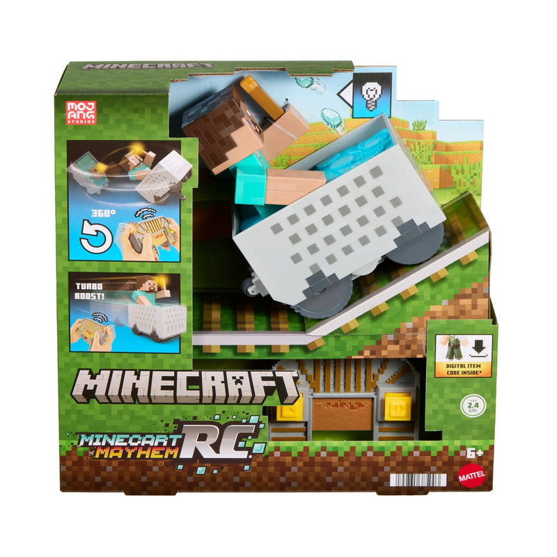 Minecraft RC Steve with Minecart K9