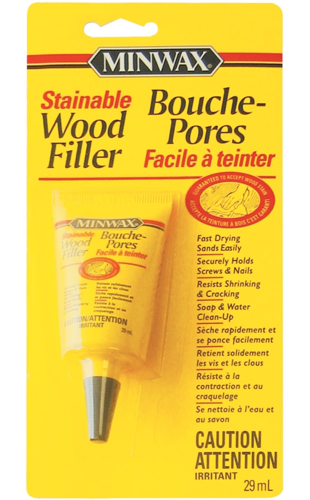 Minwax Stainable Interior/Exterior Wood Filler, Latex-Based, 29-mL P4