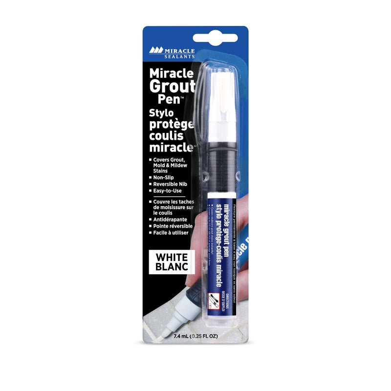 Miracle Sealant Non-Slip Grout Pen, White, 7.4-mL X2
