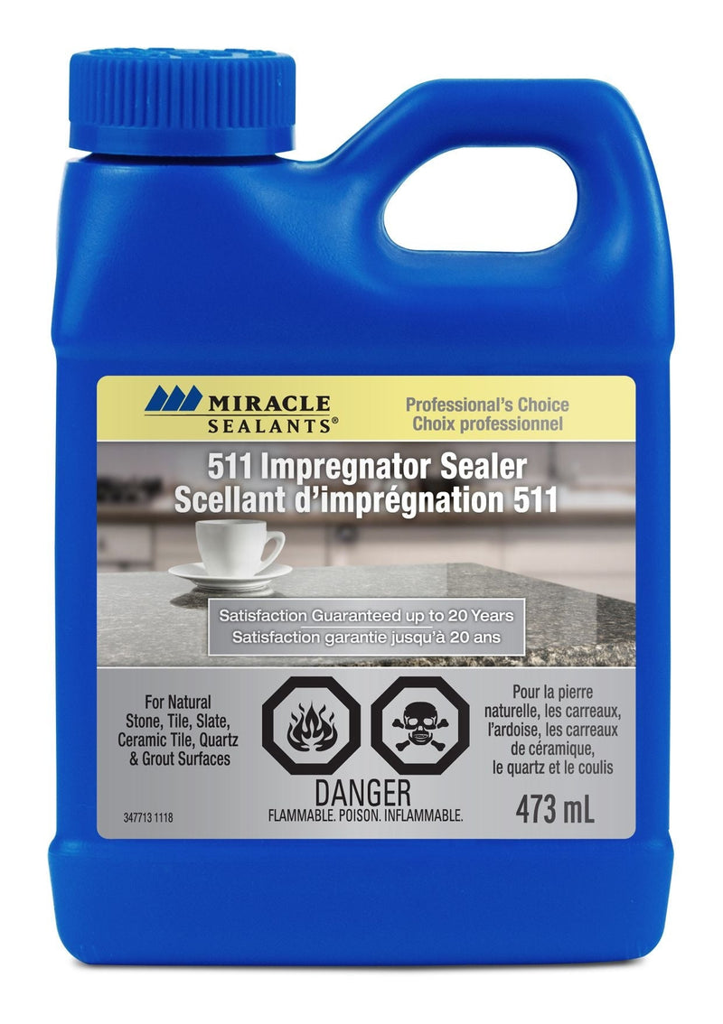 Miracle Sealants 511 Impregnator Sealer For Stone, Ceramic, Quartz, Granite, Clear, 473-mL A1