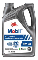 Mobil 0W20 Full Synthetic Engine/Motor Oil, 4.73-L