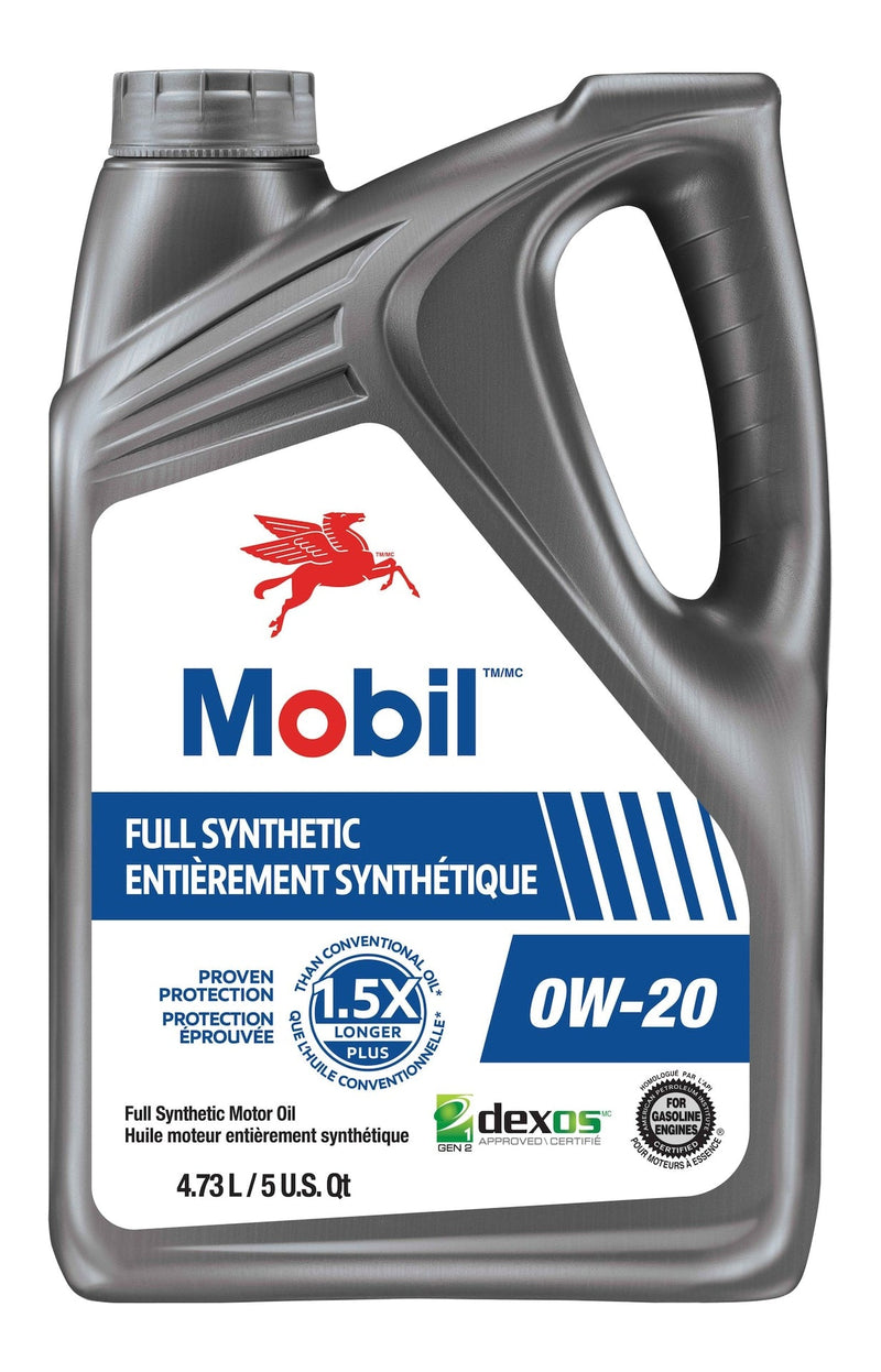 Mobil 0W20 Full Synthetic Engine/Motor Oil, 4.73-L C1