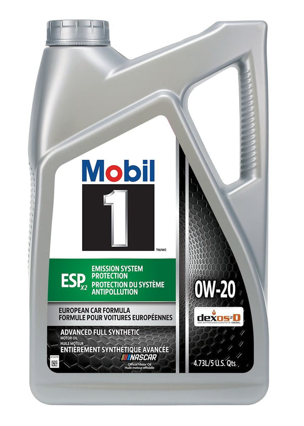 Mobil 1 ESP x2 Advanced 0W20 Full Synthetic Engine/Motor Oil, 4.73-L G1