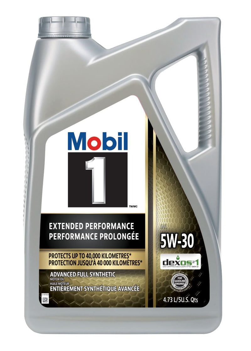 Mobil 1 Extended Performance 5W30 Synthetic Engine/Motor Oil, 4.73-L U3