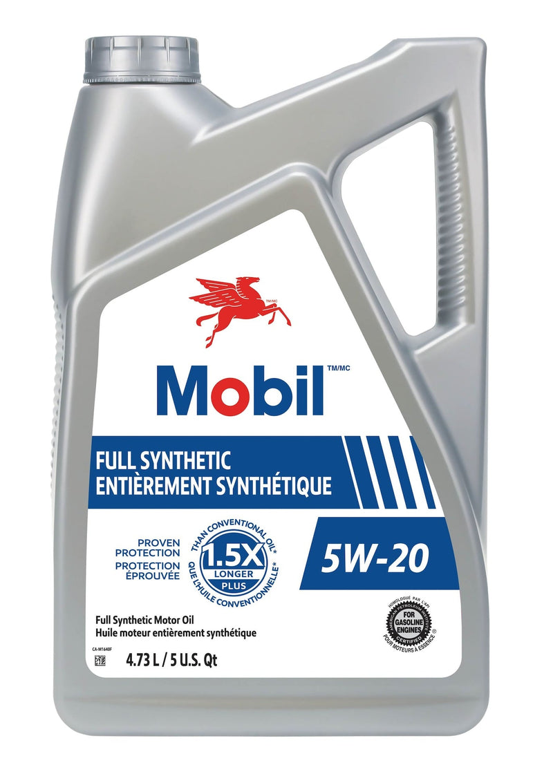 Mobil Full 5W20 Synthetic Engine/Motor Oil, 4.73-L O8