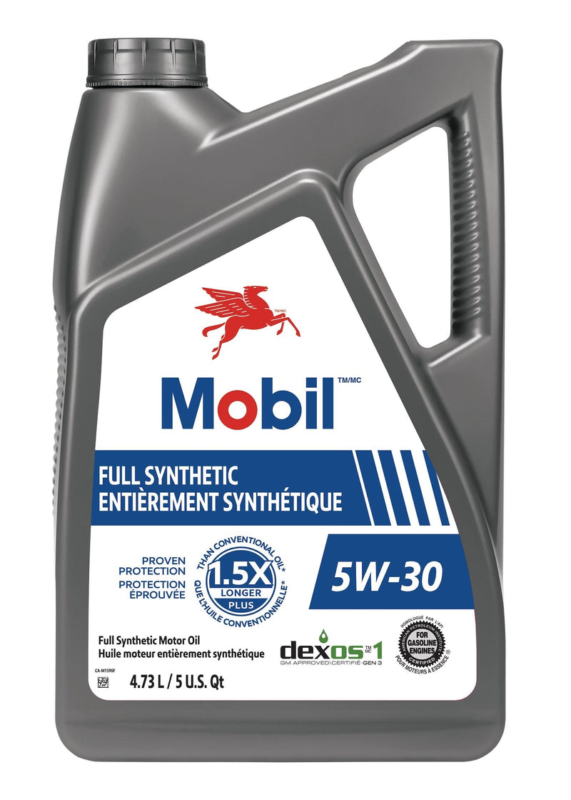 Mobil Full Synthetic 5W30 Engine/Motor Oil, 4.73-L P4