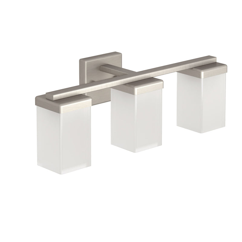 Moen 90-Degree Vanity Lighting Fixture, Brushed Nickel, 3-L D8