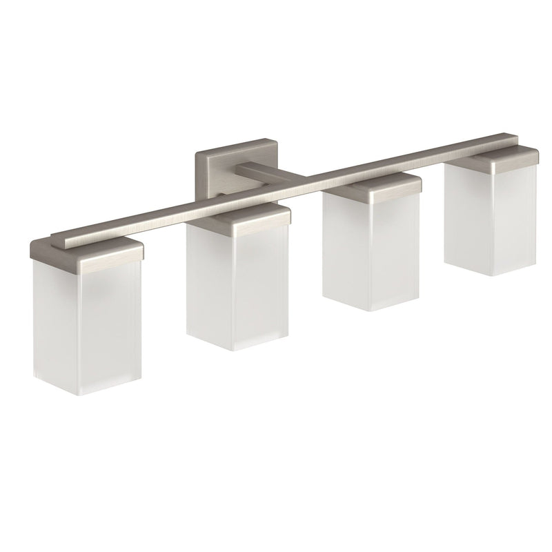 Moen 90-Degree Vanity Lighting Fixture, Brushed Nickel, 4-L M9