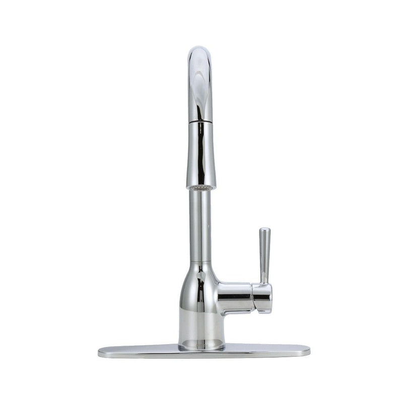 Moen Adler Single Handle Pull-Down Kitchen Faucet, Chrome H2
