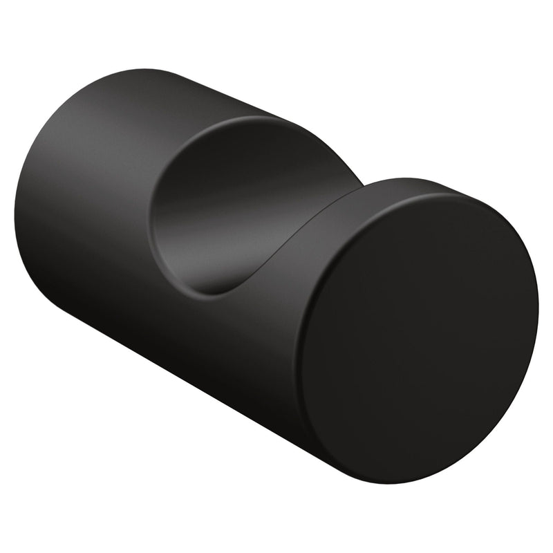Moen Align Modern Single Swivel Robe Hook, Matte Black F8