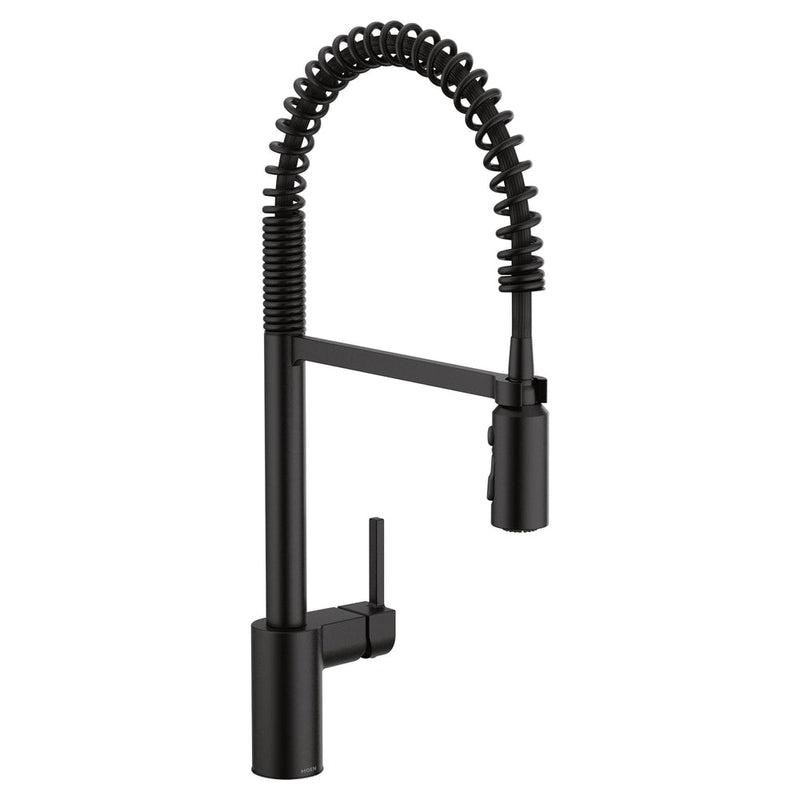 Moen Align Single Handle High Arc Pull Down Sprayer Kitchen Faucet, Matte Black Q9