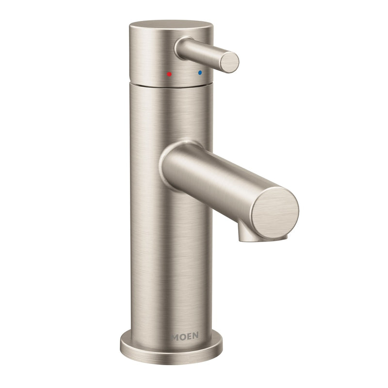 Moen Align Single Handle High Arc Single Hole Bathroom Sink Faucet, Brushed Nickel D0