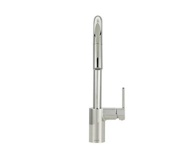 Moen Align Single Handle Modern Pull Down Sprayer Kitchen Faucet with Reflex & Power Clean, Chrome S4