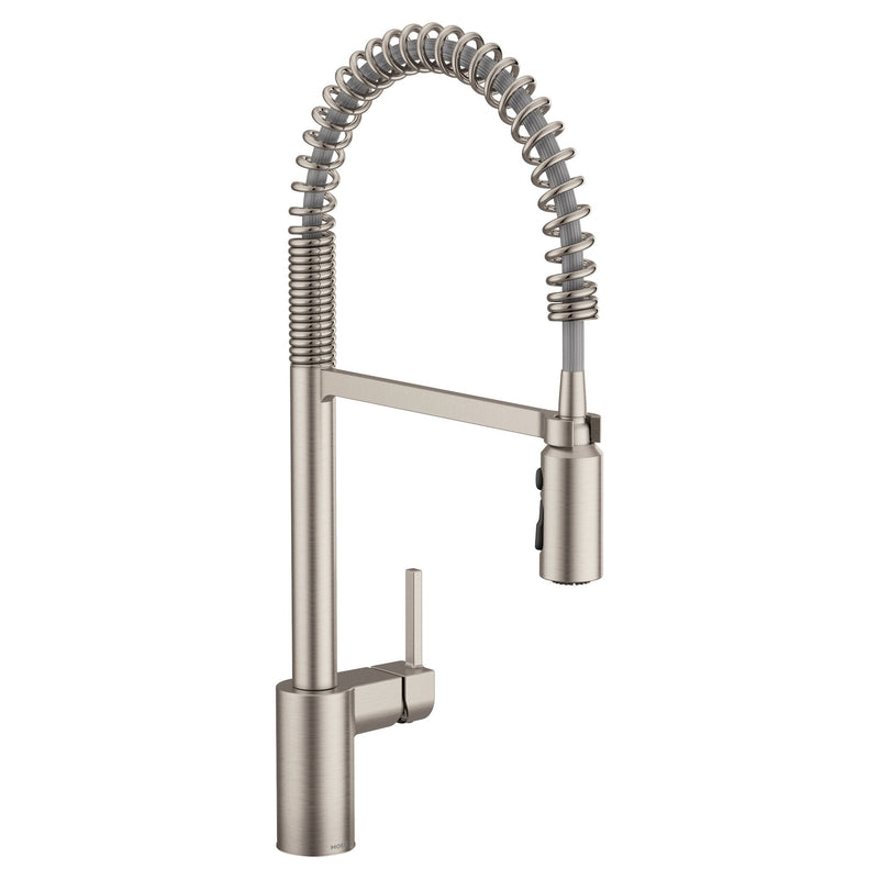 Moen Align Single Handle Pre-Rinse Pull Down Spot-Resist Kitchen Faucet, Stainless Steel K9