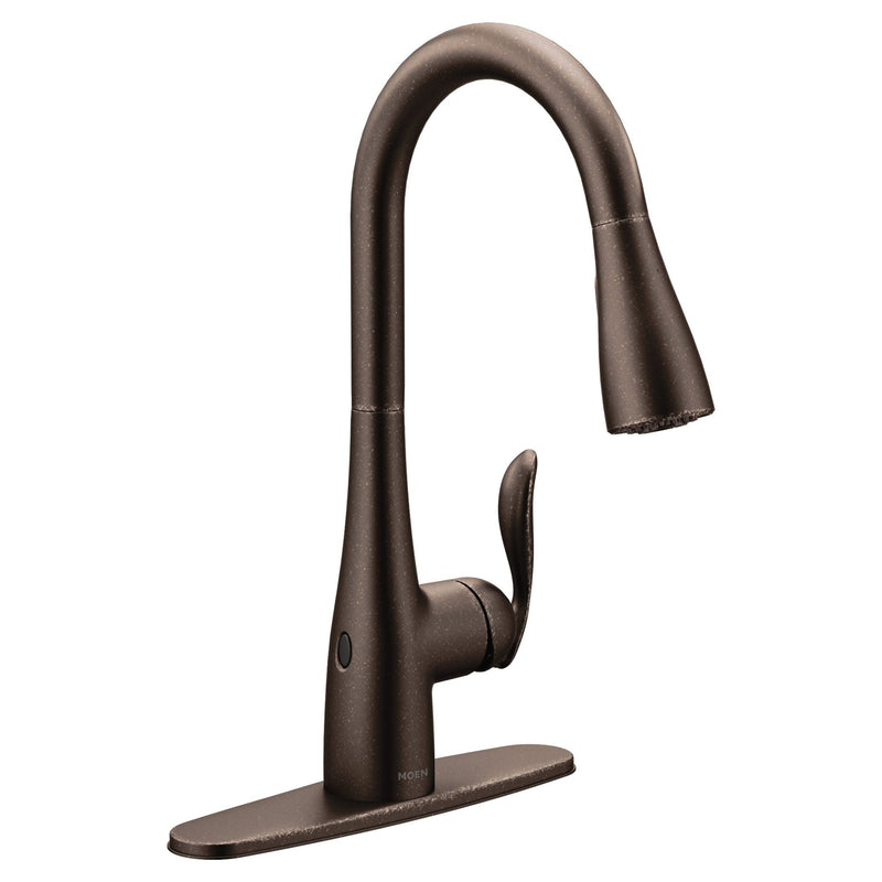 Moen Arbor MotionSense 1-Handle Pulldown Kitchen Faucet, Oil Rubbed Bronze D9