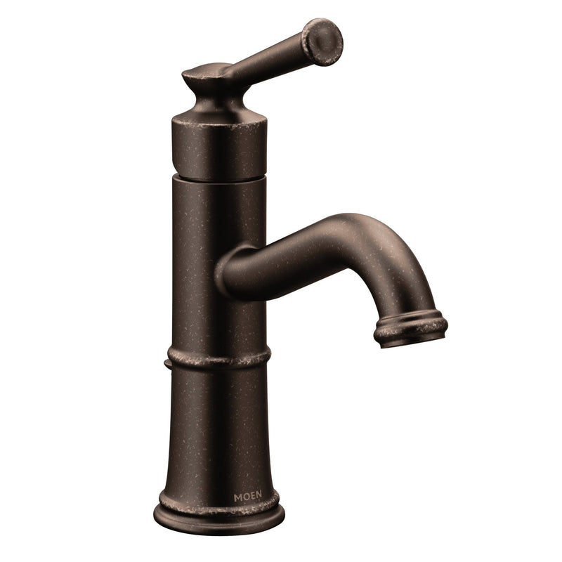 Moen Belfield Single Handle High Arc Single Hole Bathroom Sink Faucet, WaterSense Certified, Oil Rubbed Bronze Q3