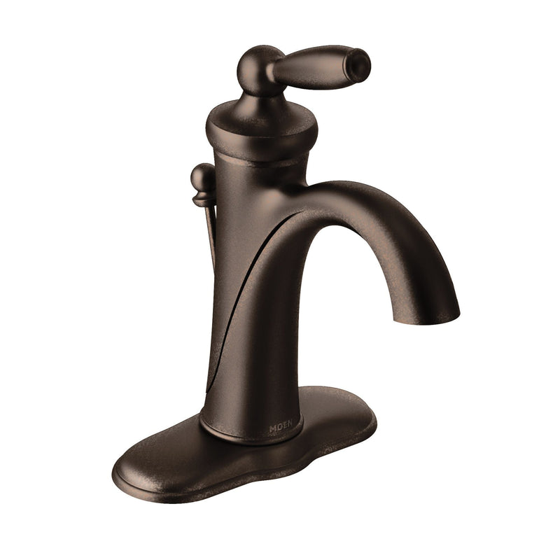 Moen Brantford Single Handle High Arc Single Hole Bathroom Sink Faucet, WaterSense Certified, Oil Rubbed Bronze D8