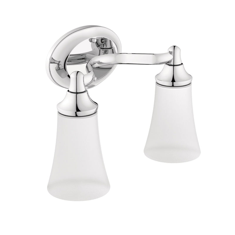 Moen EVA Dual Vanity Lighting Fixture, Chrome T4