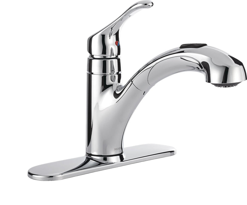 Moen Renzo Single-Handle Pull-Out Kitchen Faucet, Chrome P8
