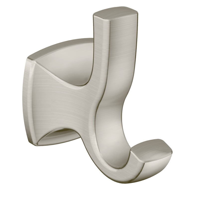 Moen Voss Double Robe Hook, Brushed Nickel S0