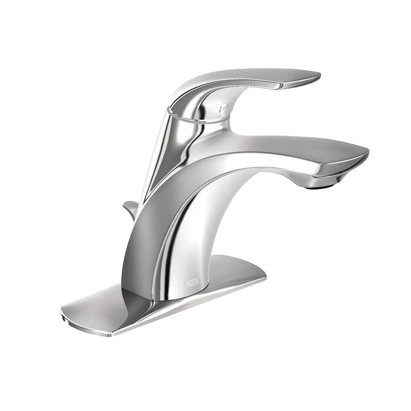 Moen Zarina Single Handle High Arc Bathroom Faucet, Chrome T8