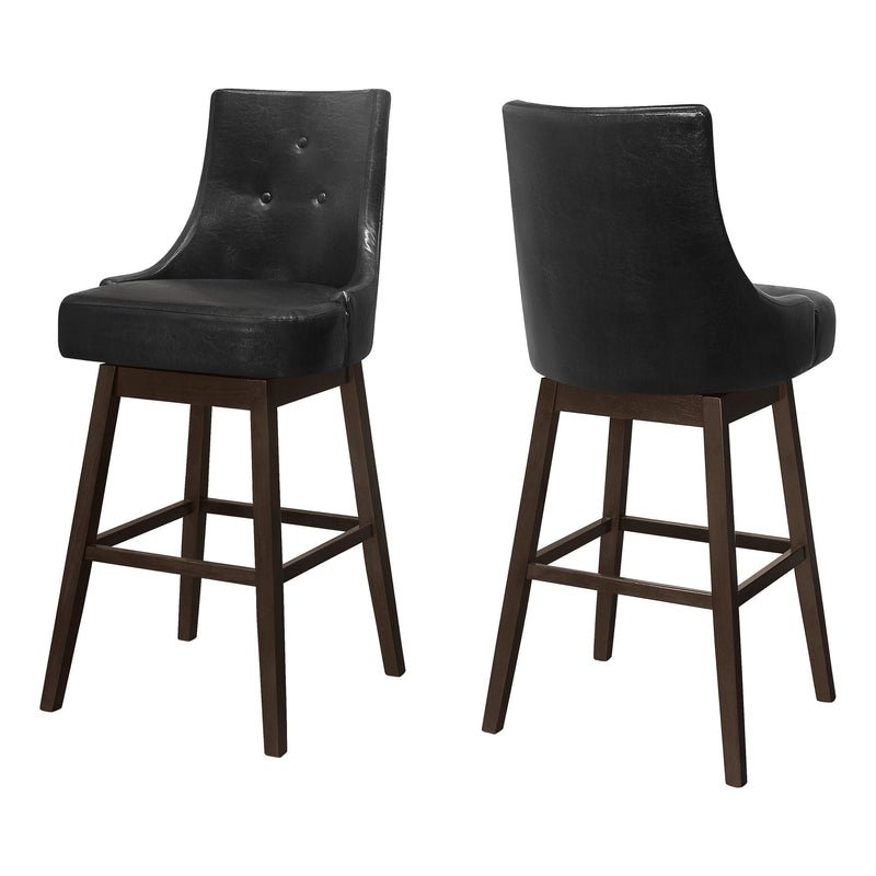 Monarch Specialities Tufted Swivel Barstool, 46-in L2