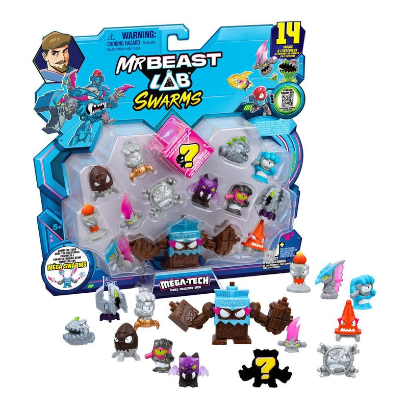 Moose Mr. Beast Lab Swarms Hyper Fusion Series Mega Lab Pack, 14-pc, Assorted Figures X8