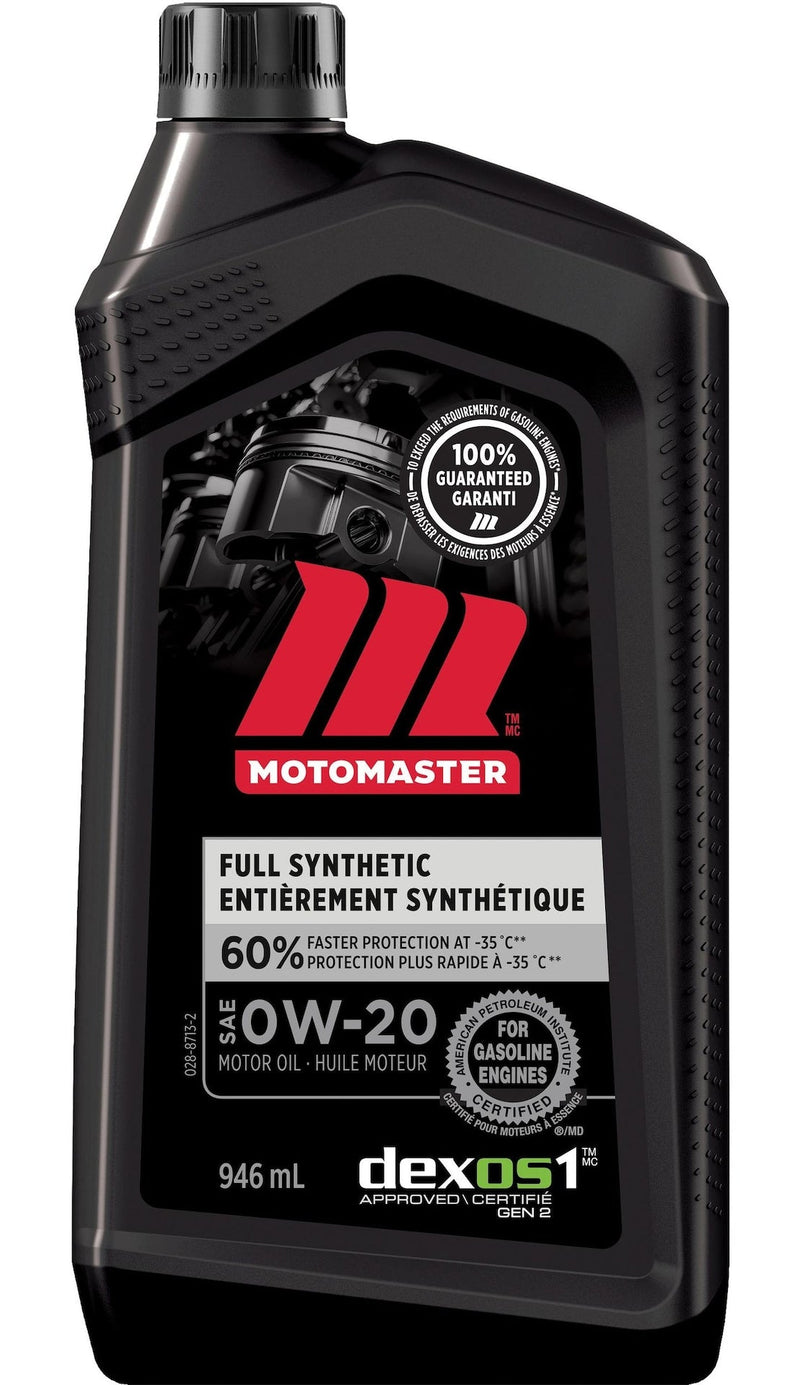 MotoMaster 0W20 Synthetic Engine/Motor Oil, 946-mL L0