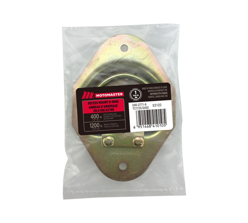 MotoMaster 1,200-lb Medium Duty D-Ring, Recessed Mountable Q4