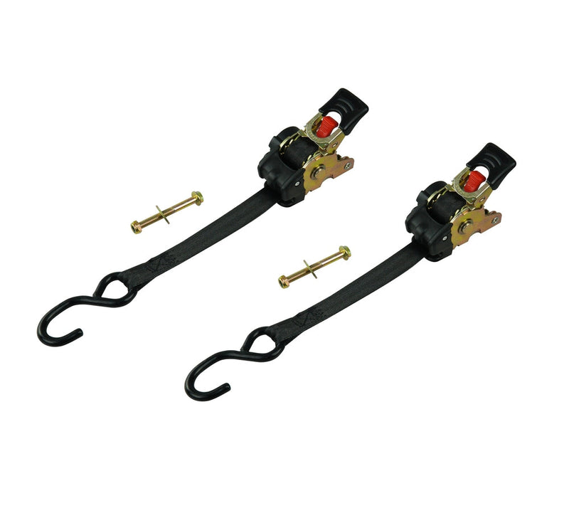 MotoMaster 1,500-lb Retractable Transom Tie Down Strap, 1-in x 6-ft (2.54 cm x 1.8 m), 2-pk L8