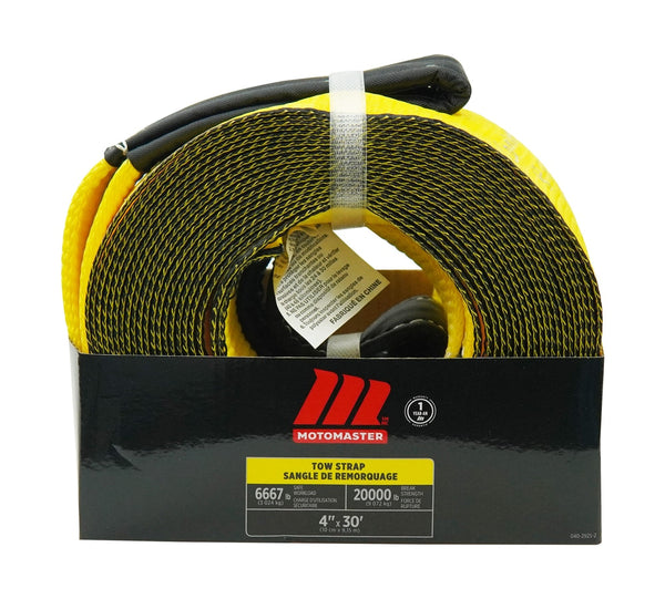 MotoMaster 20,000-lb Tow Strap, 4-in x 30-ft M8