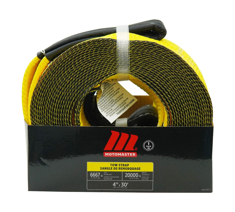 MotoMaster 20,000-lb Tow Strap, 4-in x 30-ft M8