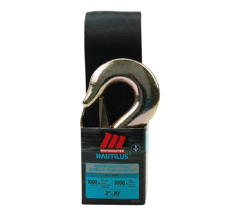 MotoMaster 3,000-lb Marine Winch Strap, 2-in x 20-ft Q3