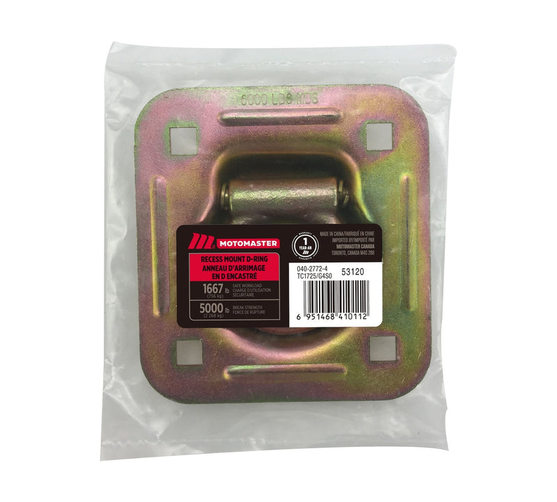 MotoMaster 5,000-lb Heavy Duty D-Ring, Recessed Mountable F4