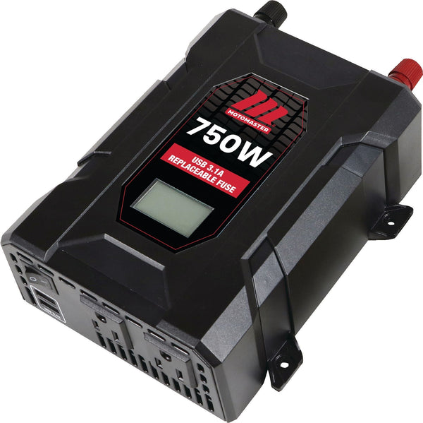 MotoMaster 750W Power Inverter with LCD Screen, Grey D9