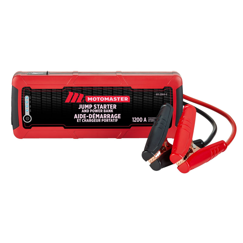 MotoMaster Booster Pack/Jump Starter & USB Power Bank, Lithium-ion, 1200-Amp, 12V B8