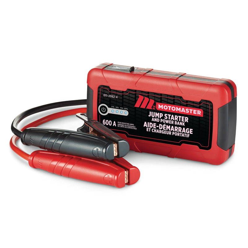 MotoMaster Booster Pack/Jump Starter & USB Power Bank, Lithium-ion, 600-Amp, 12V X8