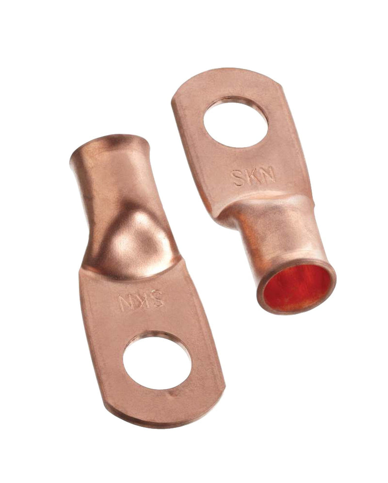 MotoMaster Copper Battery Cable Ends/Terminal Lugs/Ring Terminals, 1-Gauge, 3/8-in Stud A3