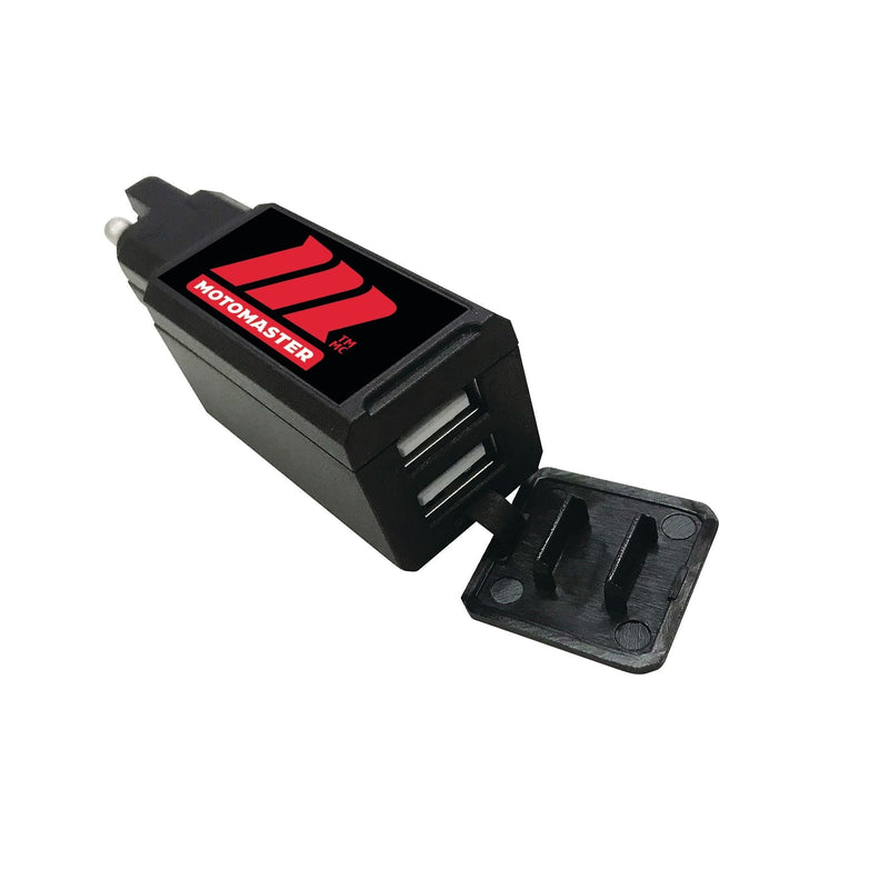 MotoMaster Dual USB Port with SAE Quick-disconnect W9