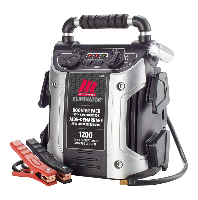 MotoMaster Eliminator Booster Pack with Air Compressor, 1200A G4