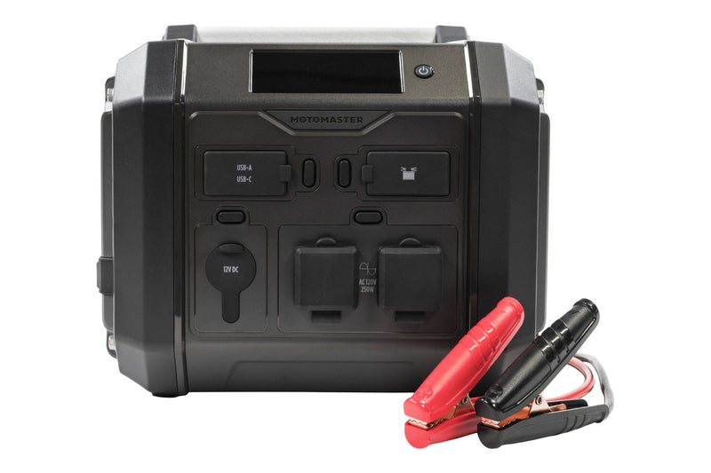 MotoMaster Eliminator PowerBox Surge 250 Lithium Portable Power Station and Booster Pack/Jump Starter J8