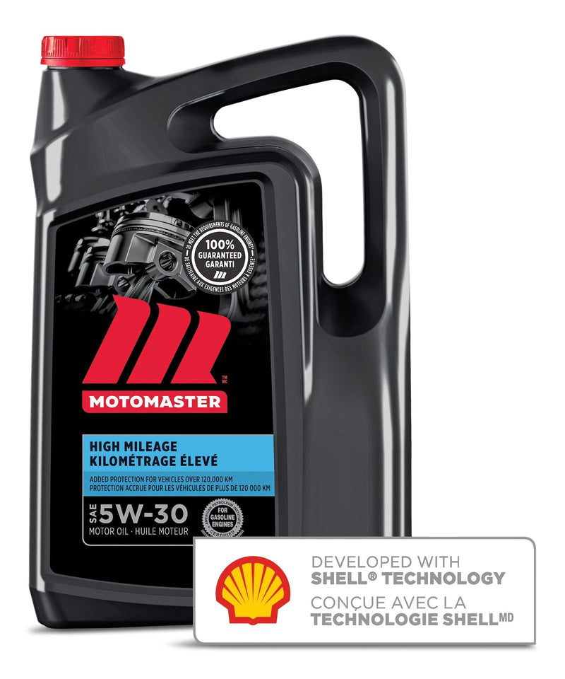 MotoMaster High Mileage 5W30 Conventional Engine/Motor Oil, 5-L G5