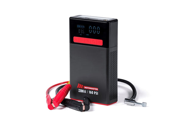 MotoMaster MB22C Lithium Booster Pack/Jump Starter with Air Compressor, 2200A L3