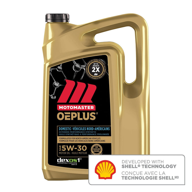 MotoMaster OEPLUS Domestic Premium 5W30 Synthetic Engine/Motor Oil, 5-L N2