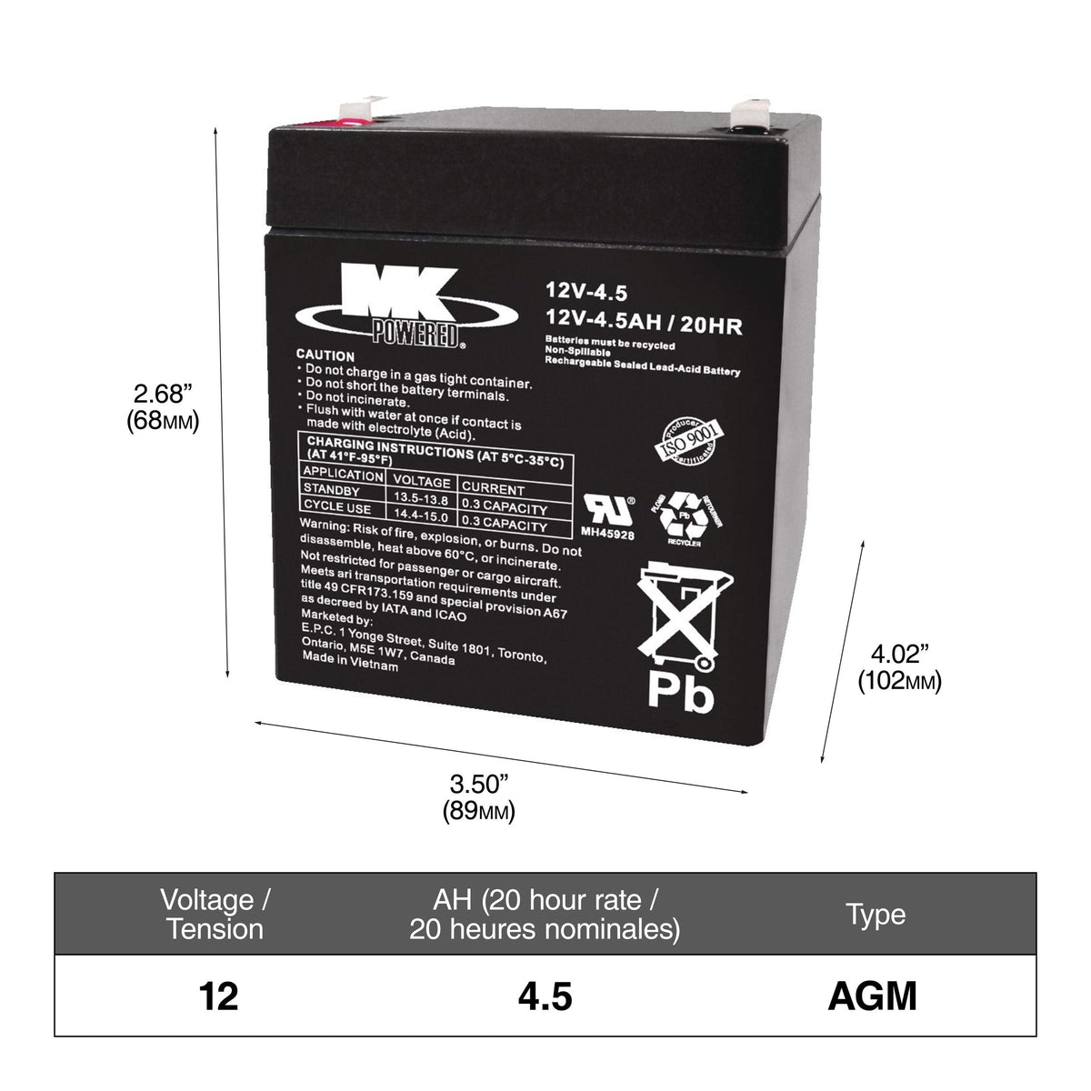 MOTOMASTER OEPLUS Group Size 24F Battery, 750 CCA